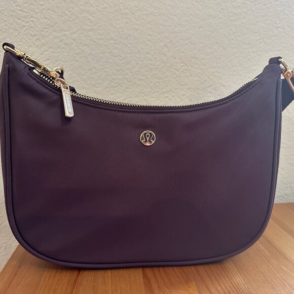 lululemon athletica Handbags - Lululemon City Essentials Small Shoulder Bag 3L Black Plum